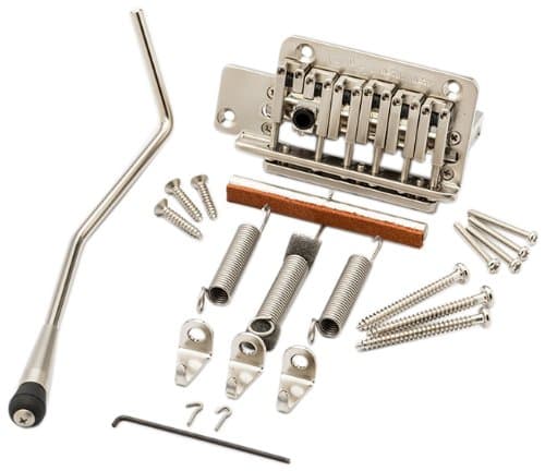 Trem King Vibrato TKS-2 SN LH Left Hand Fixed Bridge Vibrato for Electric Guitar TKS-2 Satin Nickel LH