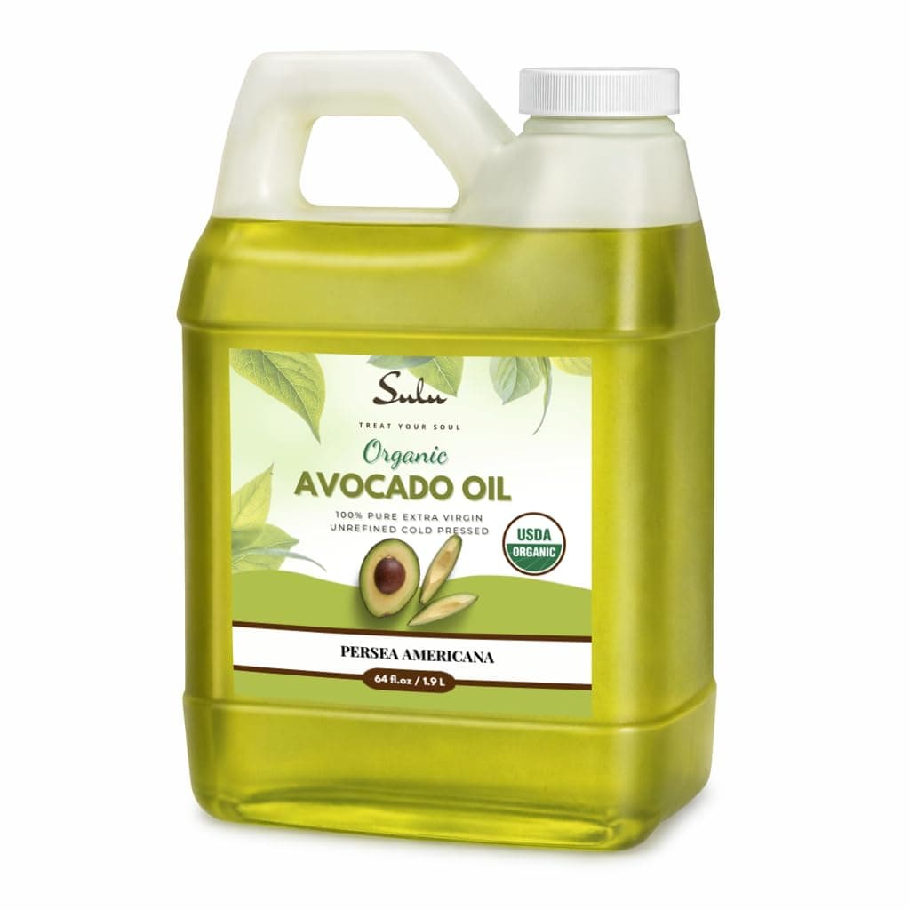 4 LBS/64 FL.OZ Certified Organic Unrefined Extra Virgin Raw Avocado Oil