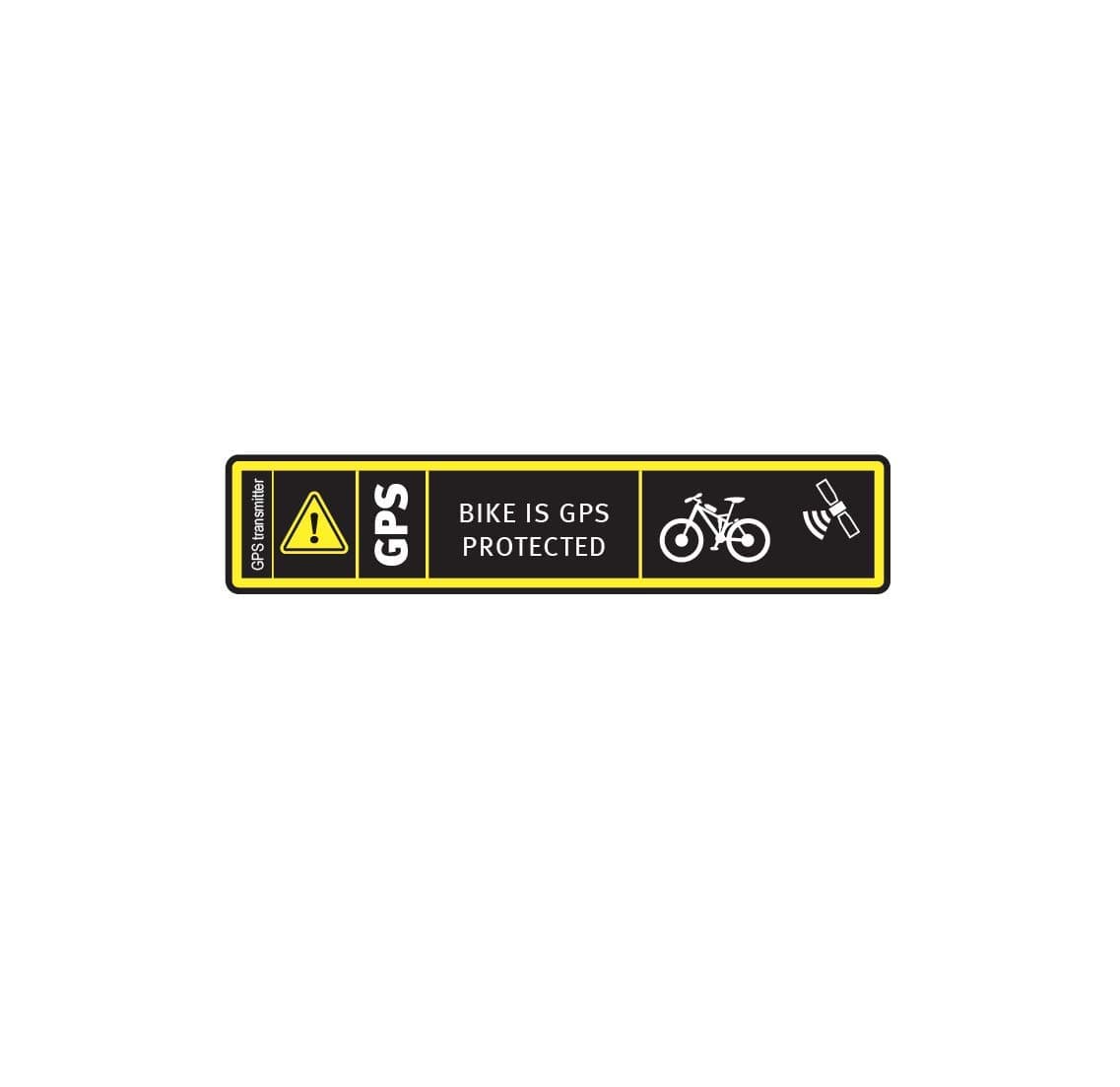 Sticker Bike Is Gps Protected Color Print (8 X 1.7 Inch) A4gr2 Size: 5 X 1 Inches Vinyl color print