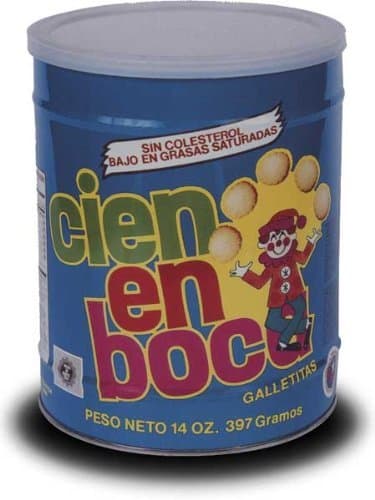 Cien En Boca Cookies By Royal Borinquen 14oz Each (2 Can)