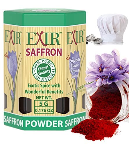 EXIR® Saffron Powder 5-Gram, Exquisite Aroma Color Flavor
