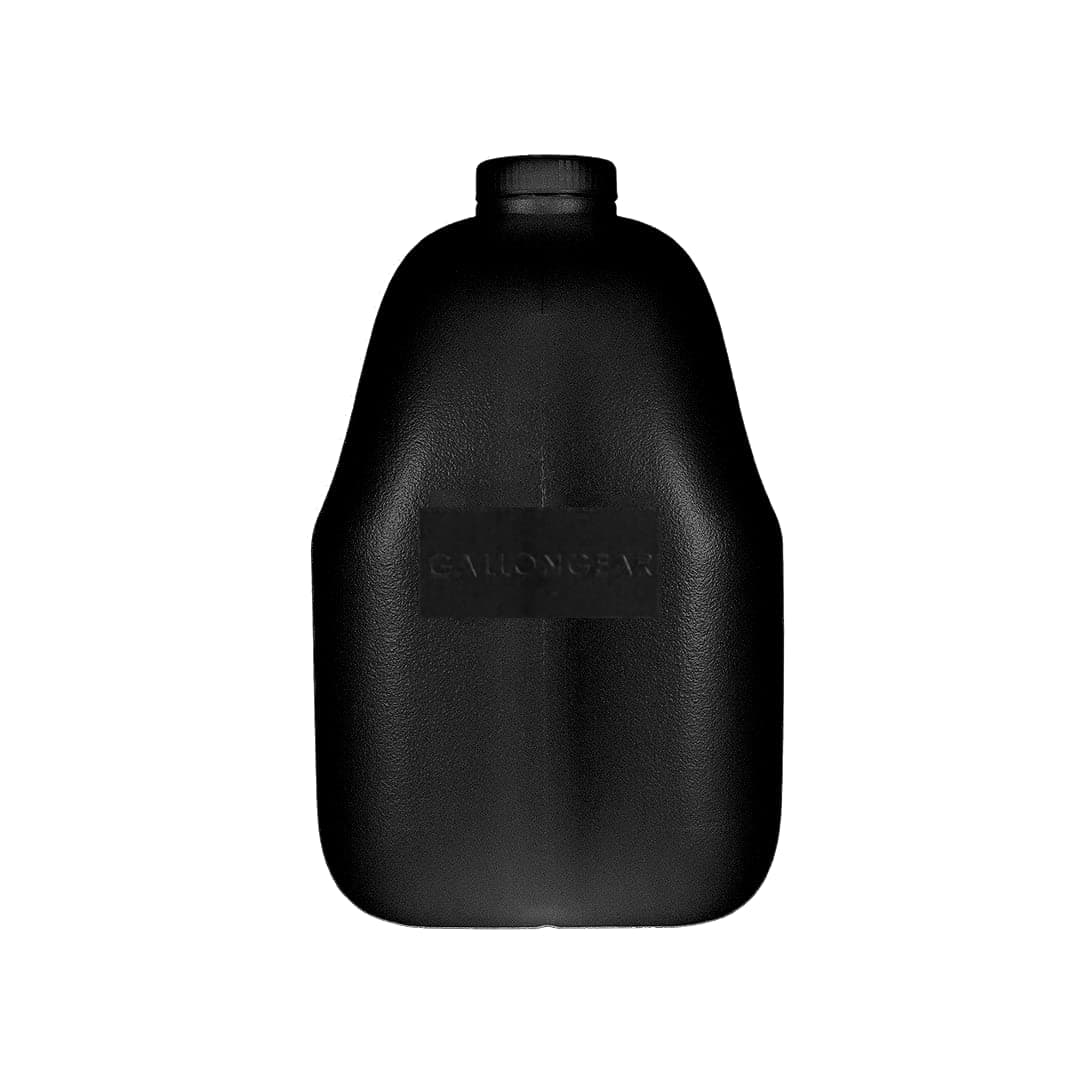 Gallon Gear 1 GALLON LARGE WATER BOTTLE | BPA-FREE PLASTIC | REUSABLE WATER JUG | HYDRATION WATER BOTTLE FOR MEN & WOMEN | GYM, SPORTS, TRAINING & FITNESS (BLACK)
