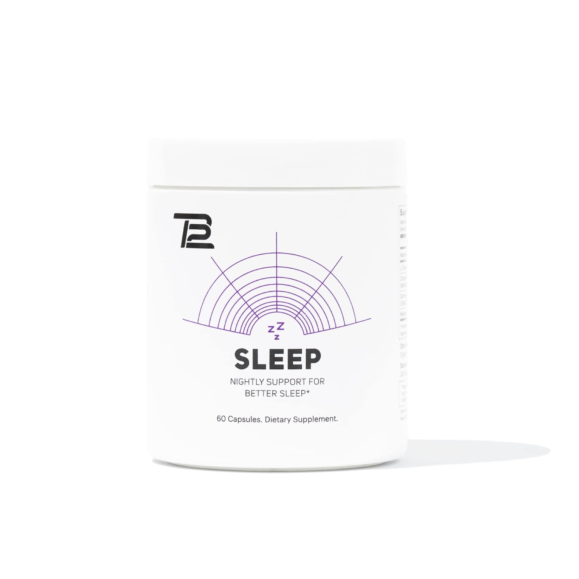 Sleep - Sleep Supplement with Magnesium, L-Theanine, Chamomile, GABA, and Melatonin to Fall Asleep Faster, Promote Relaxation, and Improve Sleep Quality. Stress and Mood Nightly Support