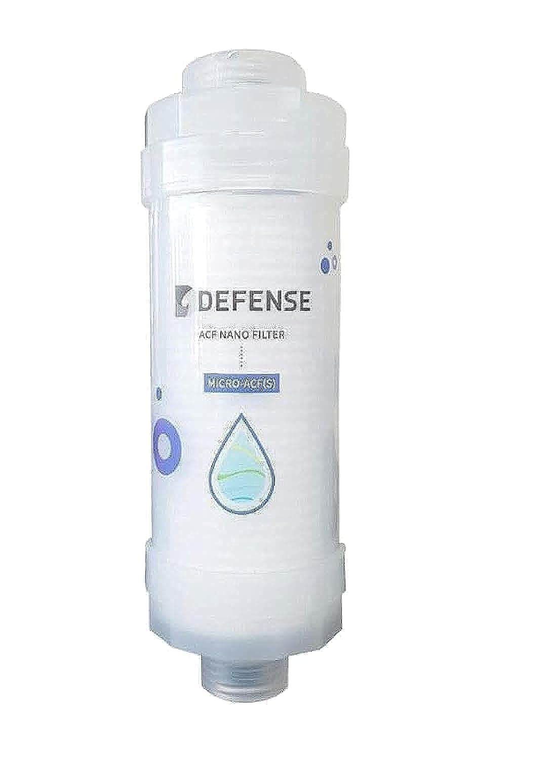 Korean Shower Filter - Activated Carbon Fiber - Removes Chlorine, Rust, and Harmful Substances - Provides Clean Water for the Family - 1 Count