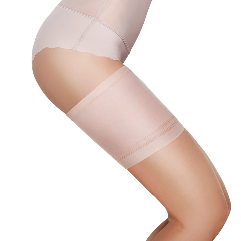 Mitex Bandaski Thigh Band Anti Chafing Garter Invisible Smooth - Made In EU, light pink,6