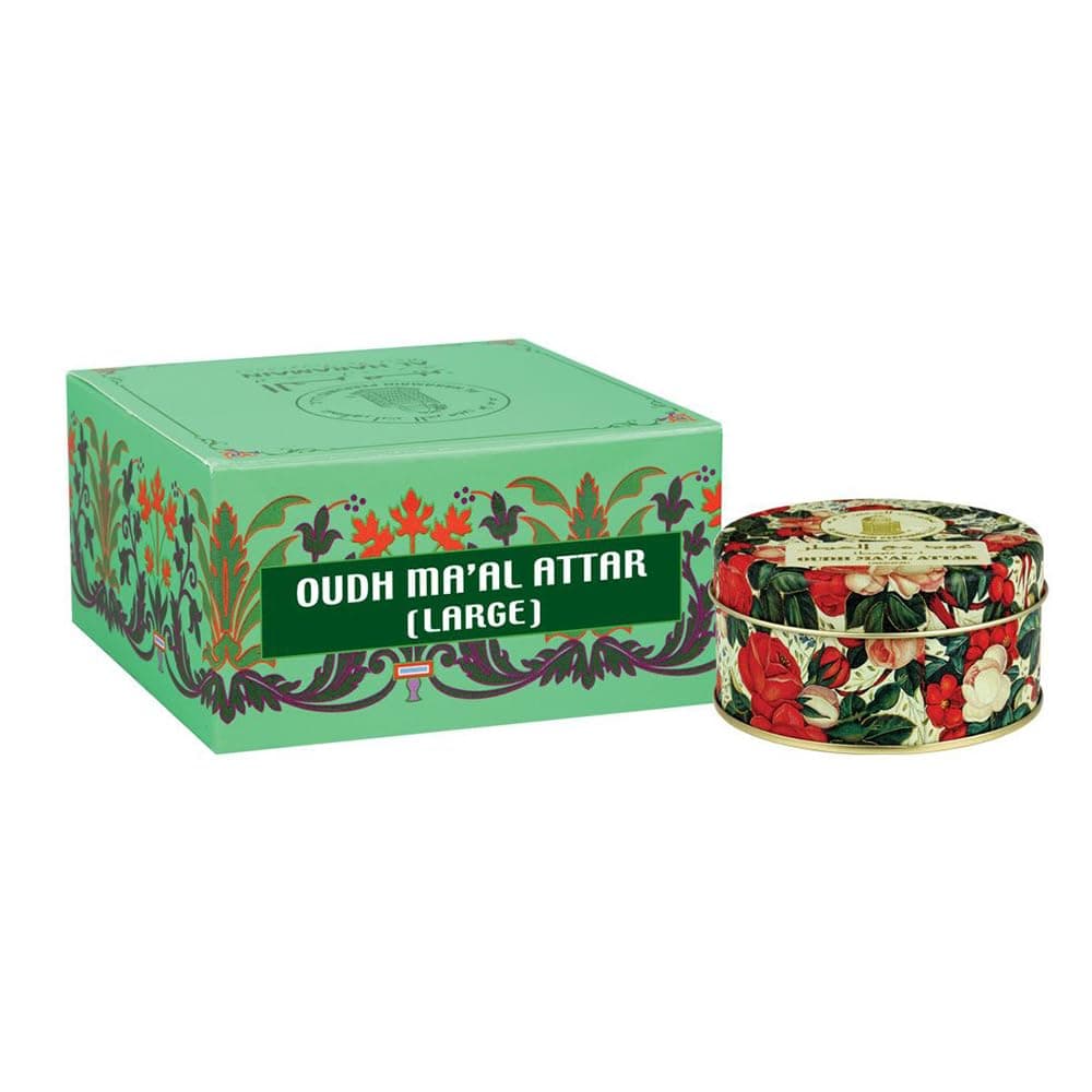 Al Haramain Oud Ma'Al Attar Bakhoor Incense | Agarwood & Attar Oils | Long-Lasting Aroma | Helps Eliminate Odour | Relaxing Effect | Middle Eastern Fragrance | For Home, Office & Rituals | 50 gm