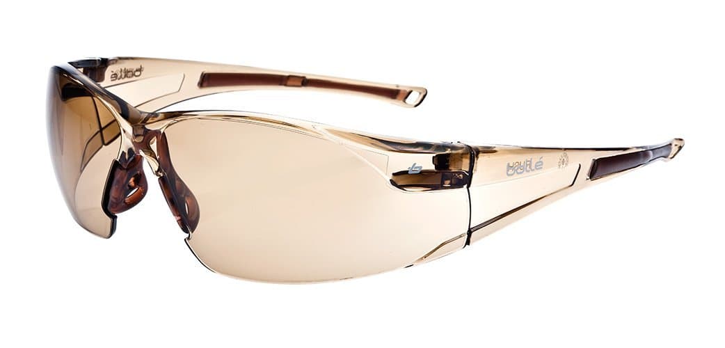 Safety RUSH Safety Glasses with Dark Amber Lens and Twilight Frame