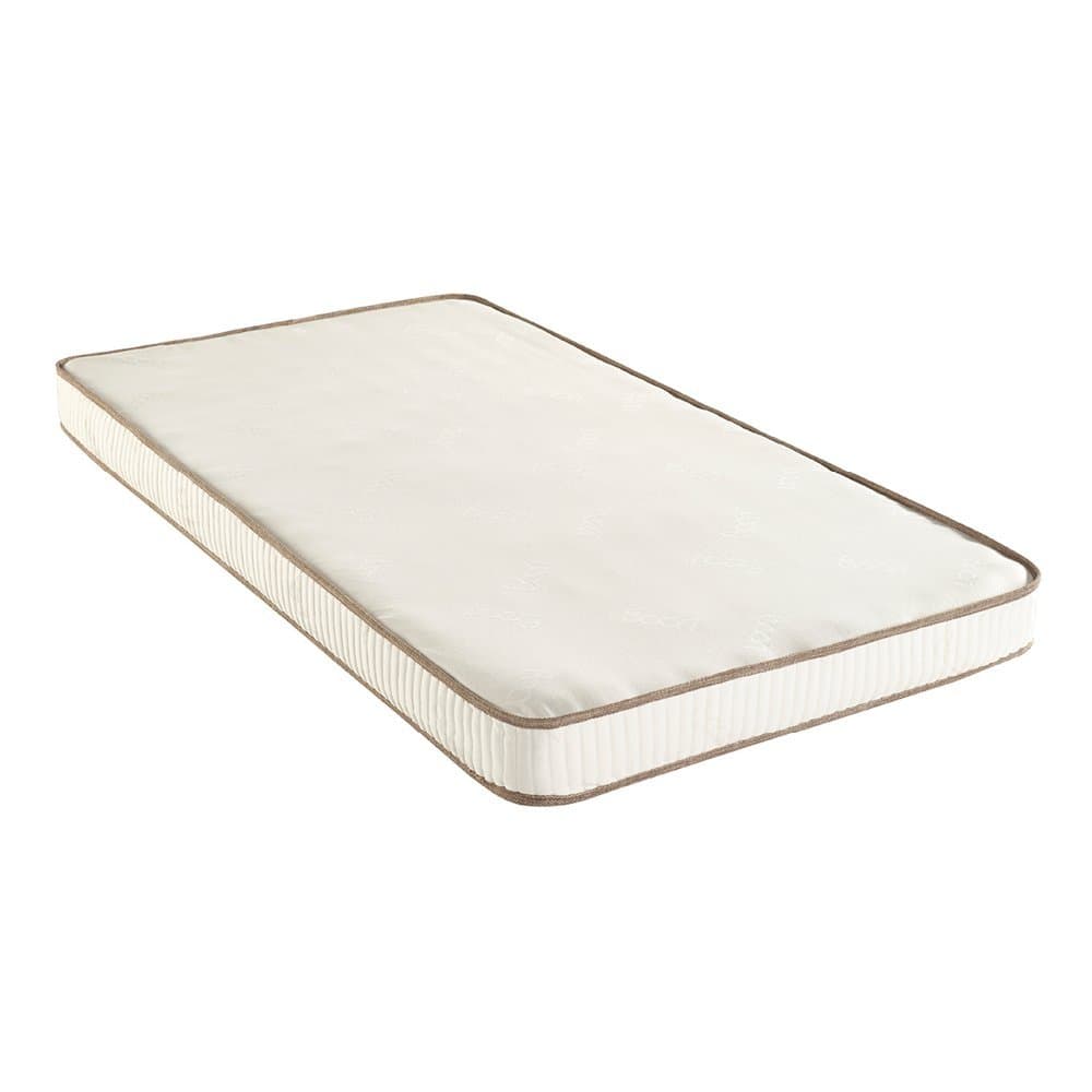 Boori Natural Pocket Spring Cot Bed Mattress, Wool and Coconut Fibres, Cream, 132 cm x 70 cm