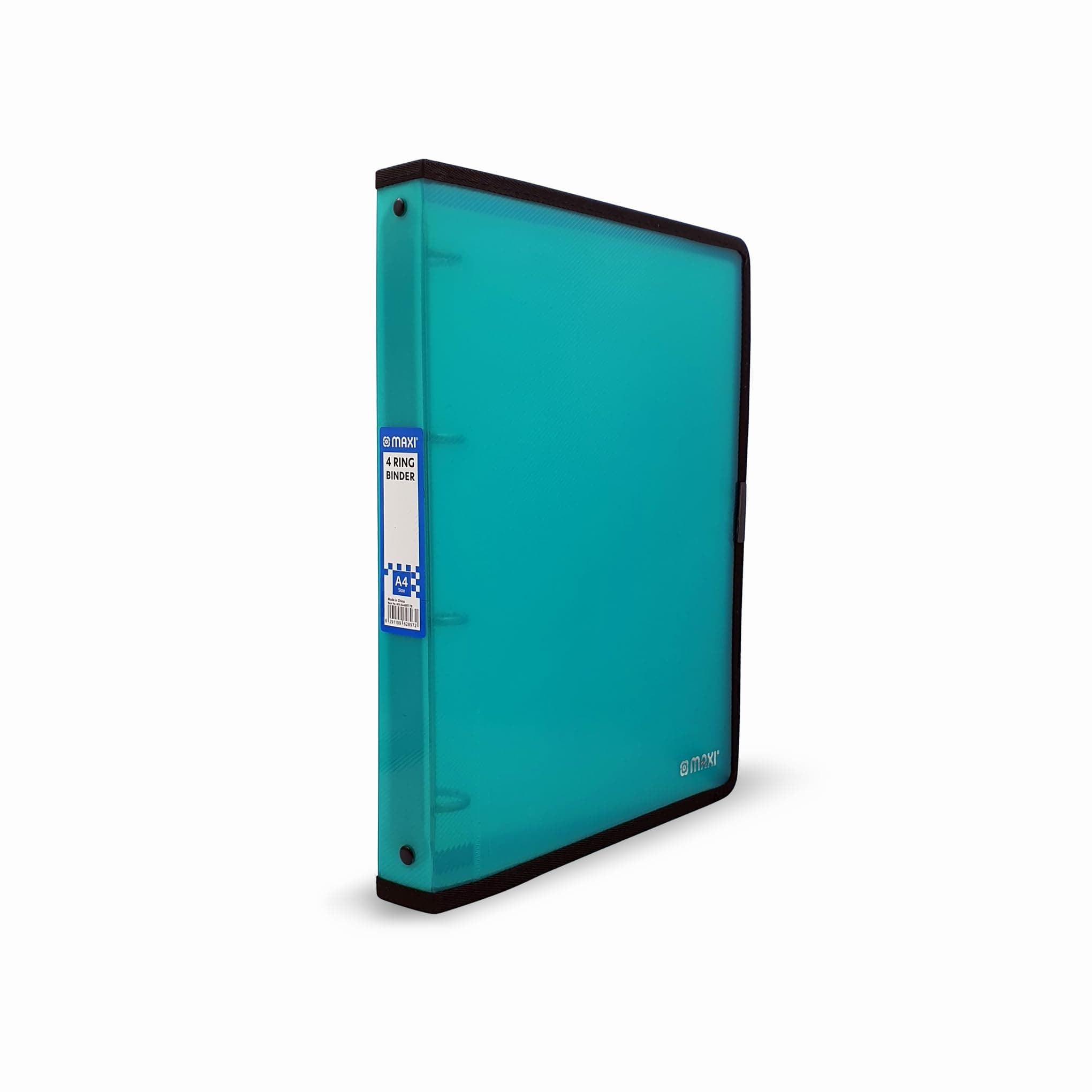 Maxi A4 Ring Binder With 4 Ring Translucent Turquoise, waterproof, dust-proof, very practical, and reusable