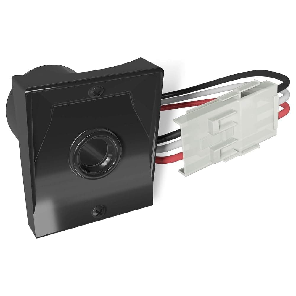 Dusk-to-Dawn Sensor with Ezee Change Plug – Outdoor Photocell Sensor for 3" Lamp Posts – Auto On/Off – UL Listed – 120V – 5 Year Warranty, (Black, Pack of 1)