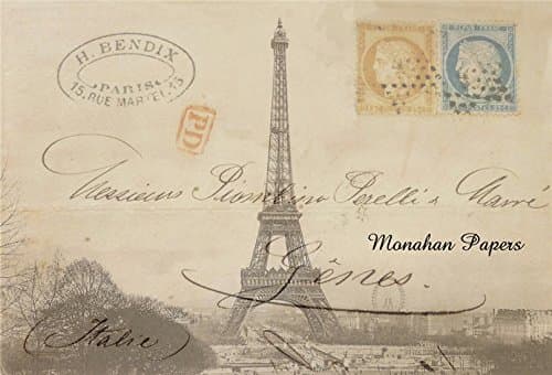 French Paper Dining Placemats - Set of 12 (H. Bendix Eiffel Tower)