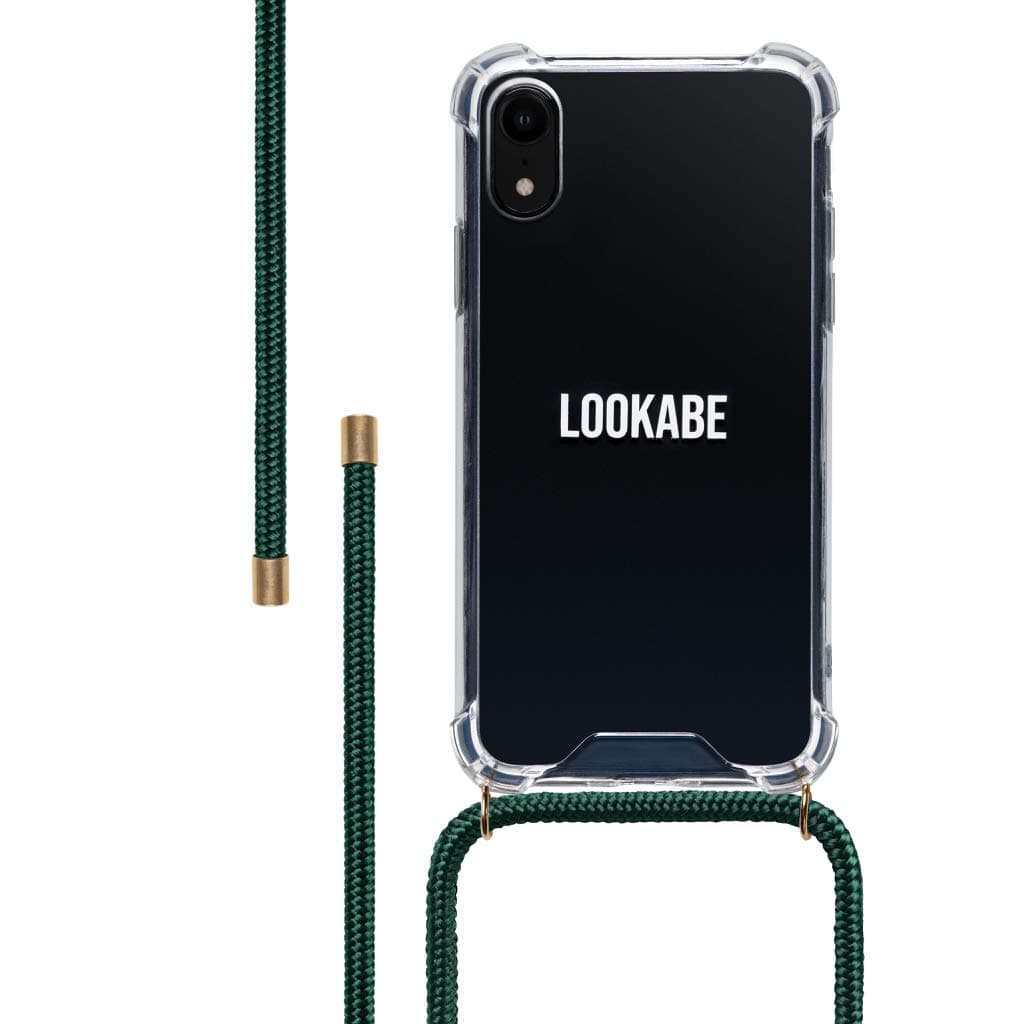 Lookabe – Smartphone Necklace and Case Compatible with iPhone (iPhone Xr, Emerald)