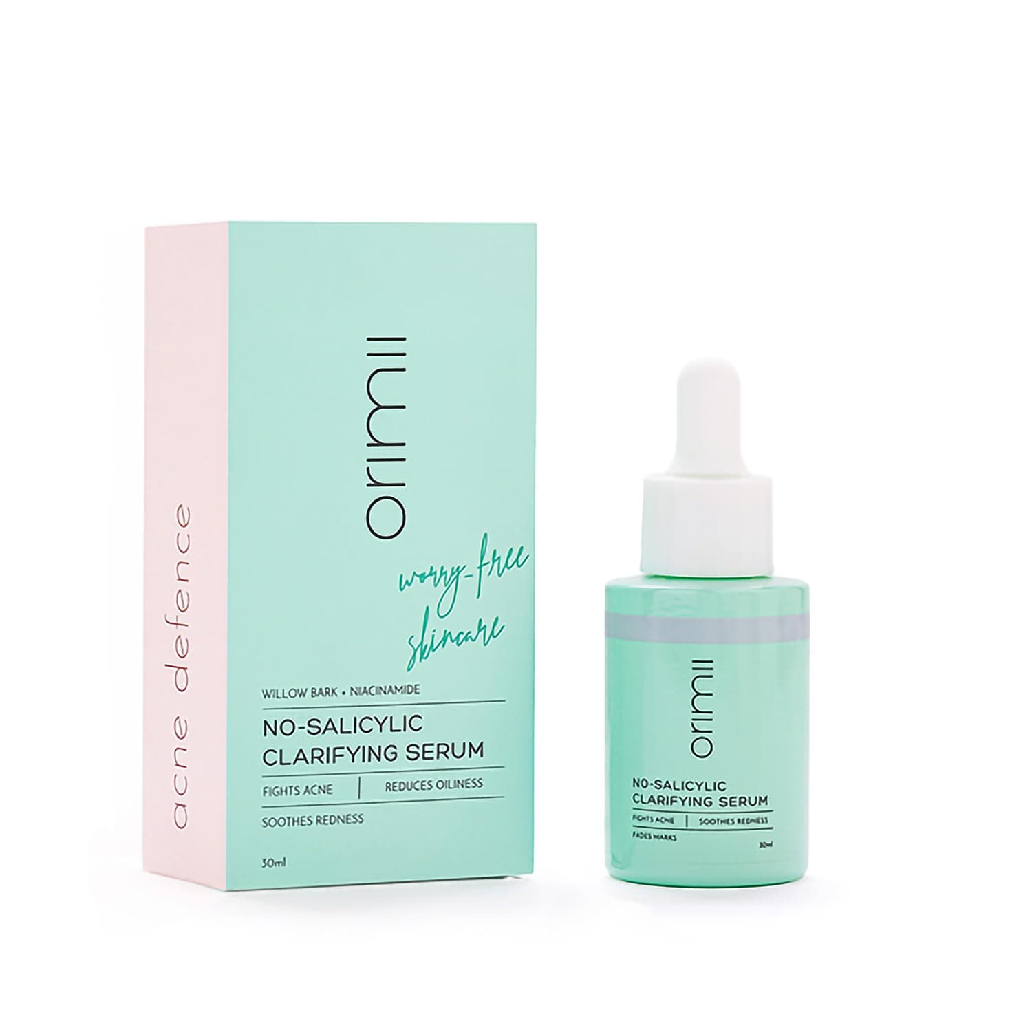 Orimii 0% Salicylic Acid Face Serum for Acne Defense | Pregnancy Safe | Breastfeeding Safe | Hormonal Acne Treatment | 30ml