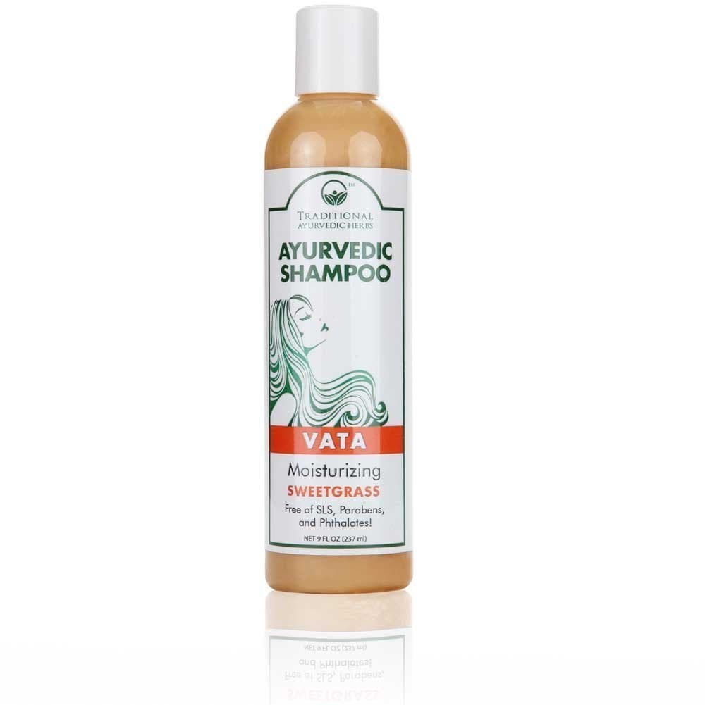 Best Organic Ayurvedic Shampoo - All Natural - Sulfate, SLS, Paraben Free - Ayurvedic Rare Herbs - Made with USDA CERTIFIED ORGANIC Ingredients (Vata Dosha (sweetgrass))
