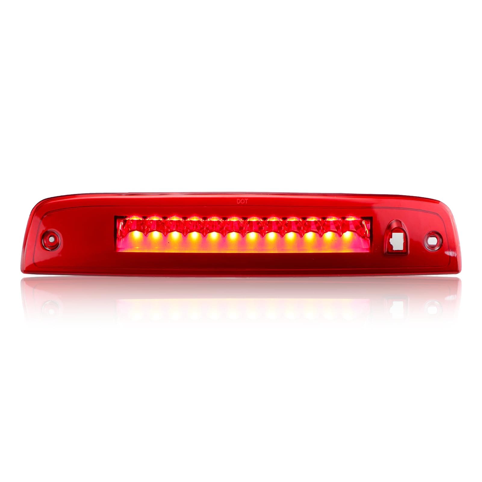 LED 3rd Third High Mount Brake Lights Stop Lamp for 2003-2016 Ford Expedition/Lincoln Navigator (Red Lens)