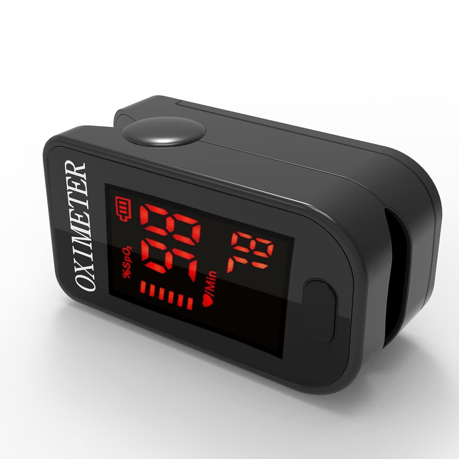 Pulse Oximeter - PRCMISEMED Pro Series F9 Fingertip Saturation Monitor with Lanyard，Automatic Shutdown and Fast Reading Fit for Family Health Care (White)