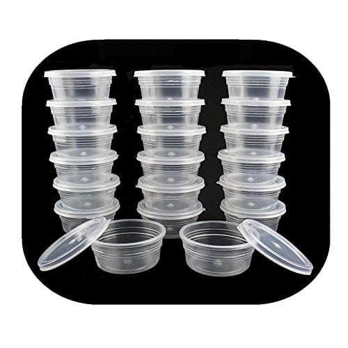 5 Packs Slime Storage Containers 20g Lunch for oz Plastic with lids Dog Waterproof Drawer Reusable White Aluminum Wax hot Wine Glass Ceramic Girls Garbage Big Popcorn Cake Divided 4 Men Candy