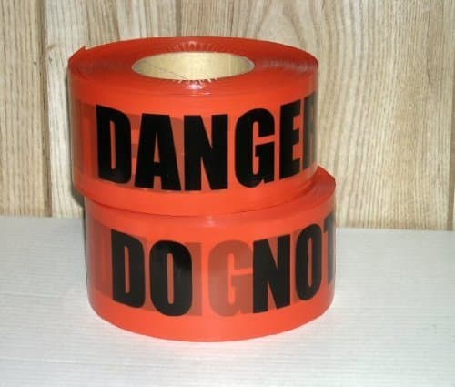 Storm Stripes Barricade Tapes, DANGER DO NOT ENTER - Individual Roll