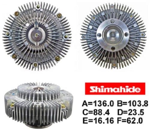 SHIMAHIDE FAN CLUTCH FAN for 2010-2013 TOYOTA 4RUNNER FJ CRUISER 4.0L V6 16210-31030
