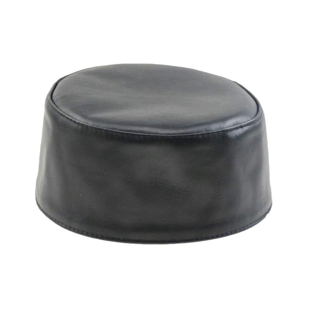 BaronHong Men's Muslim Prayer Hat Cap Genuine Sheep Leather
