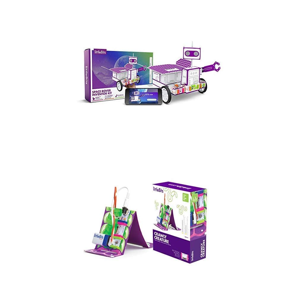 littleBits Space Rover Inventor Kit & littleBits Hall of Fame Crawly Creature Starter Kit