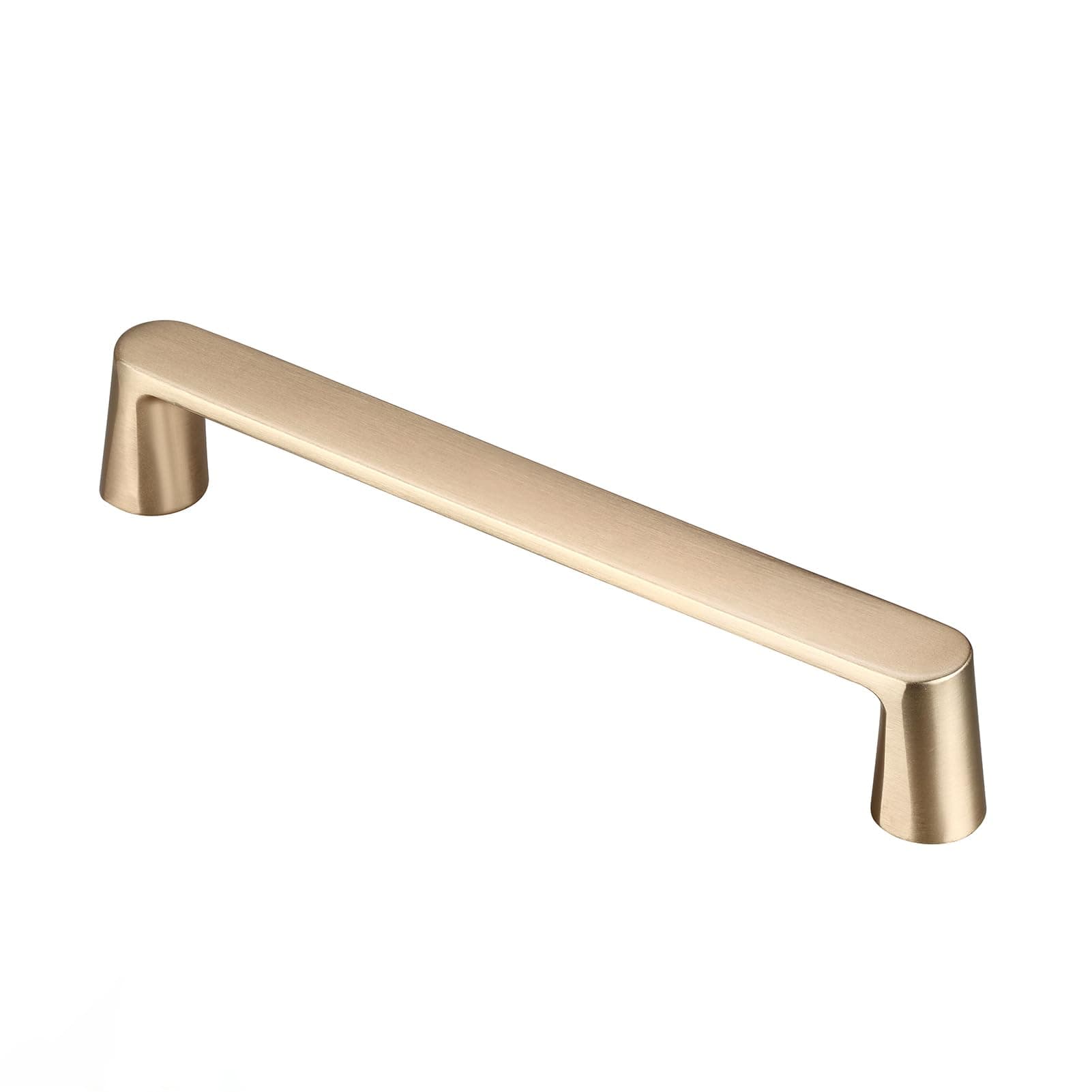 10 Pack Gold Cabinet Handles - 5 Inch Hole Centers Brushed Gold Cabinet Pulls for Cupboard Door, Dresser Drawer, Wardrobe Hardware