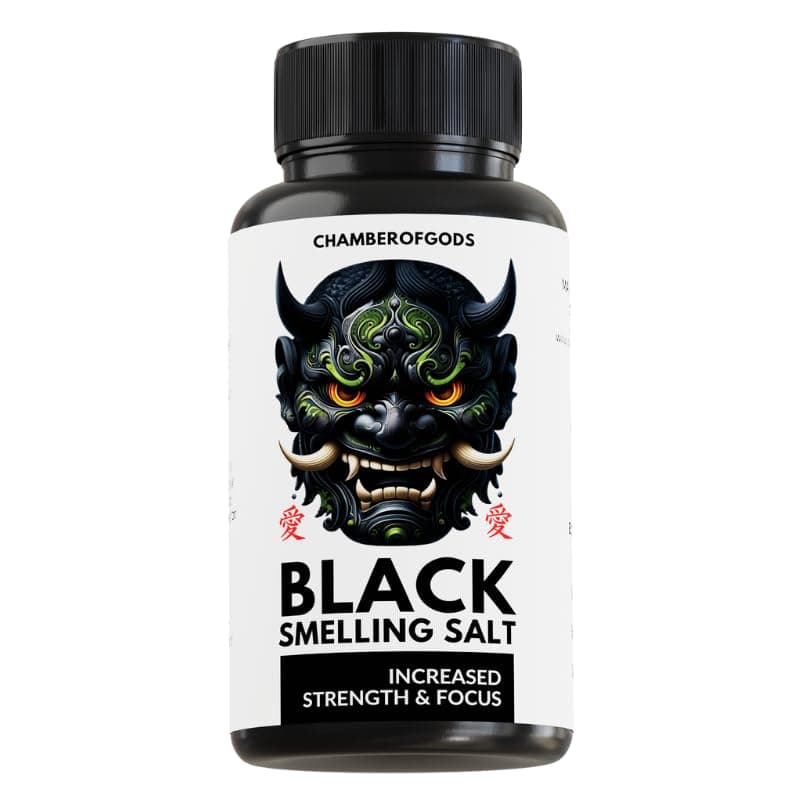 Black Ammonia Smelling Salt - India's #1 | Crystal Formula for Powerlifting & Gym | 5 Month Potency | 50g