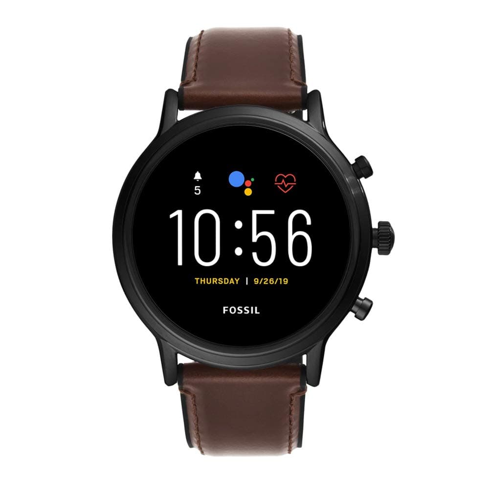 Gen 5 Carlyle Stainless Steel Touchscreen Smartwatch with Speaker, Heart Rate, GPS, Contactless Payments, and Smartphone Notifications