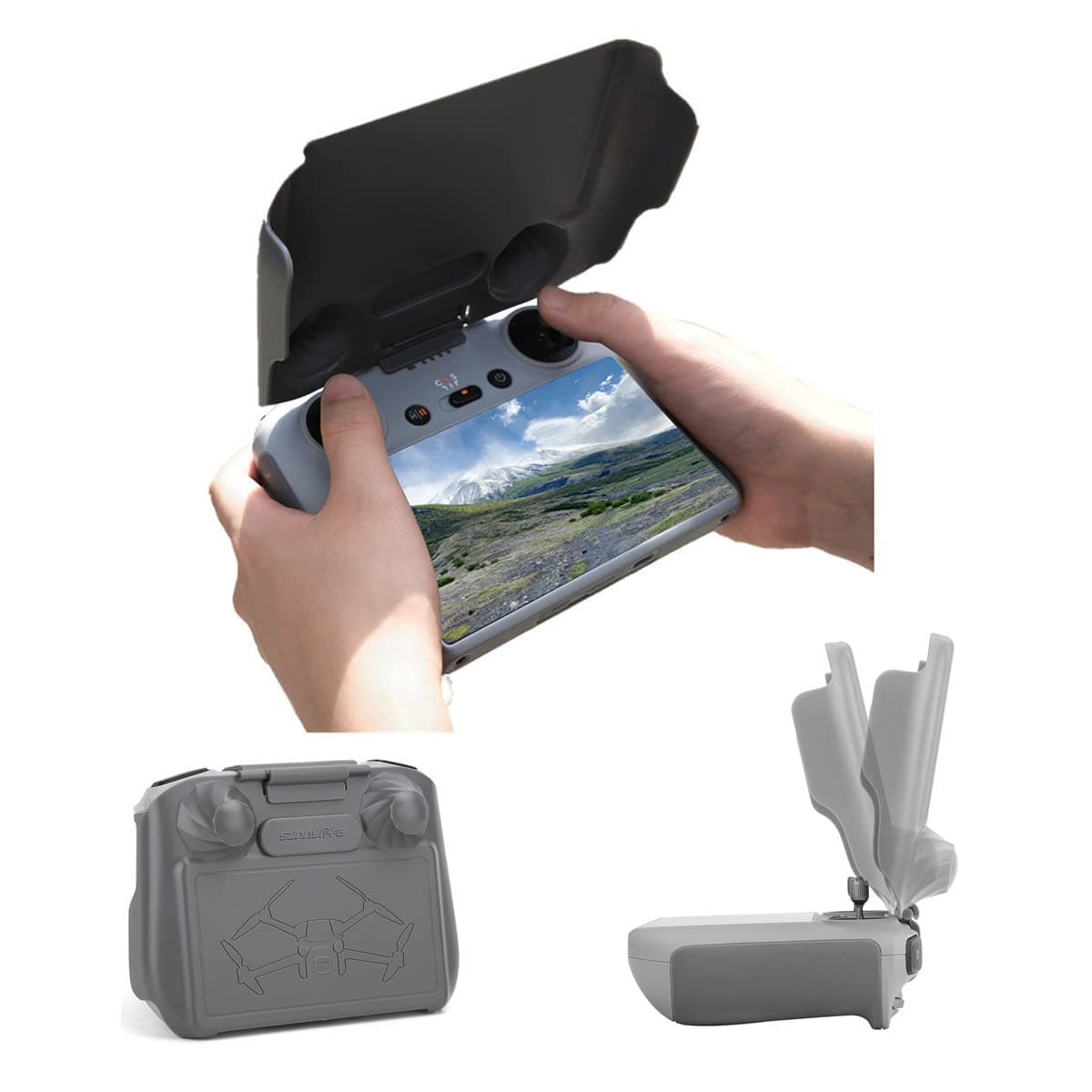 2 in 1 Controller Protector Sun Hood Cover for Mini 3 / Mini 3 Pro/Mavic 3 Pro DJI RC Remote Control Accessories