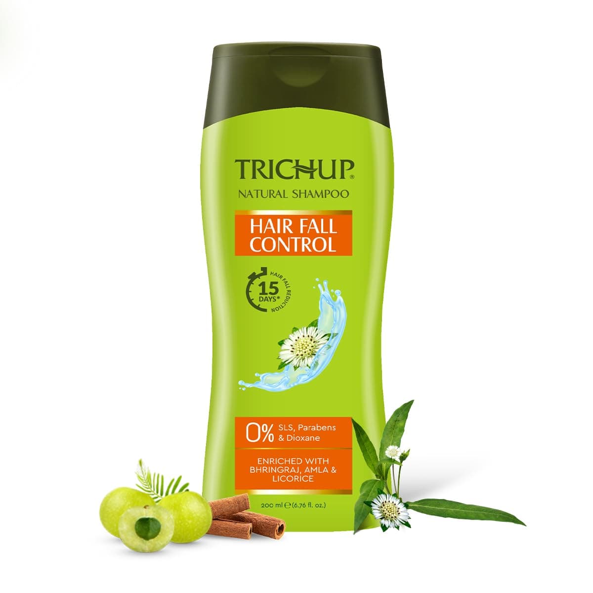 Trichup Hair Fall Control Herbal Hair Shampoo (200 ml x 2) (Pack of 2)