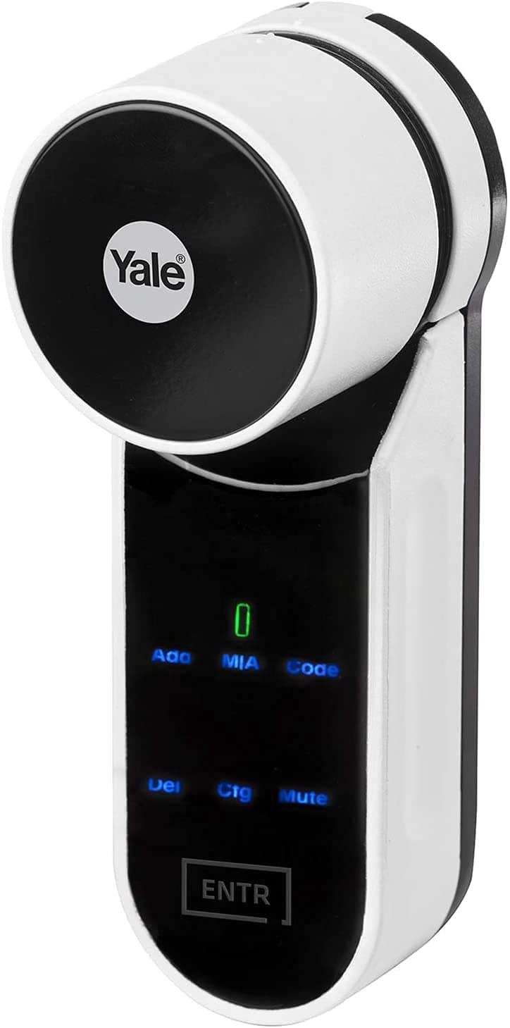 Yale ENTR Smart Door Lock, Bluetooth, Remote Control, White, W 30.6 x H 22.0 x L 6.6 cm