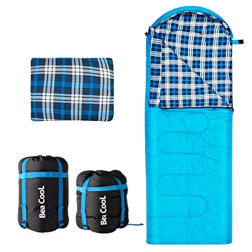 Sleeping Bag for Adults- Lightweight 4 Season Cold Weather Waterproof Portable Envelope Sleep Bags for Camping Hiking Traveling Backpacking with Compression Sack