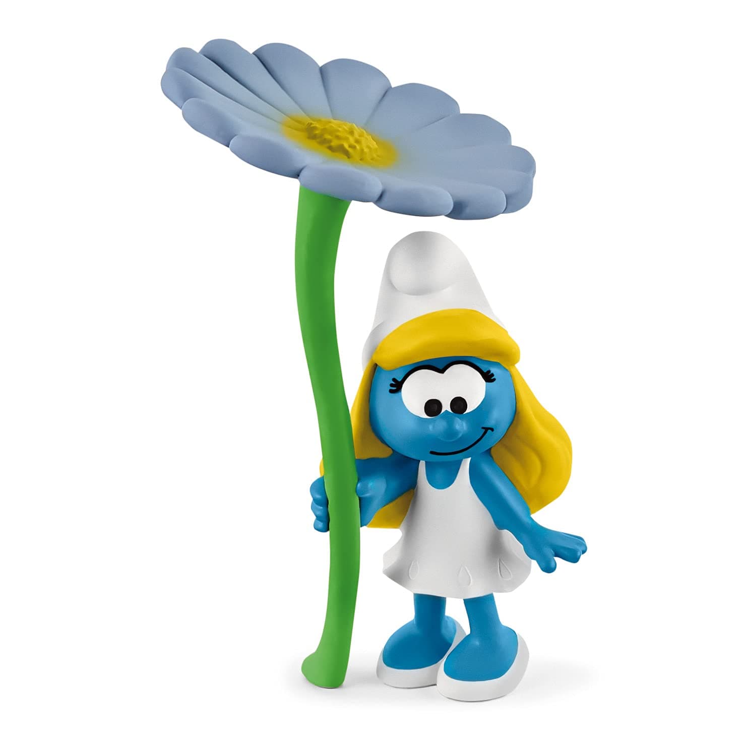 Smurfs, Collectible Retro Cartoon Toys for Boys and Girls, Smurfette with Flower Toy Figurine, Ages 3+