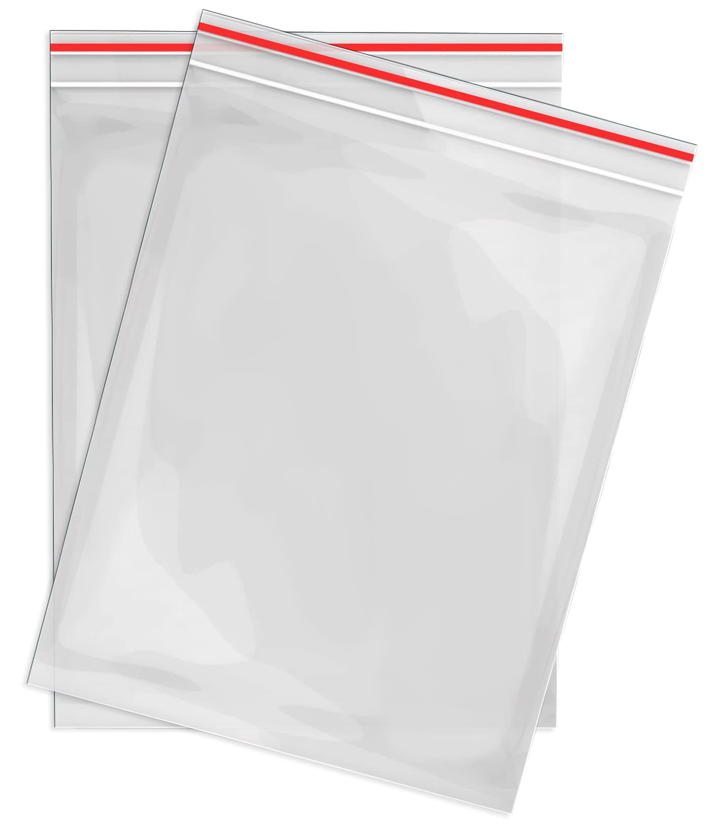 RAGO® Reusable Zip Bags, 100 x 200 mm, Transparent, Polyethylene (PE), Zipper Closure, Pack of 100, Ideal for Food Storage and Organization
