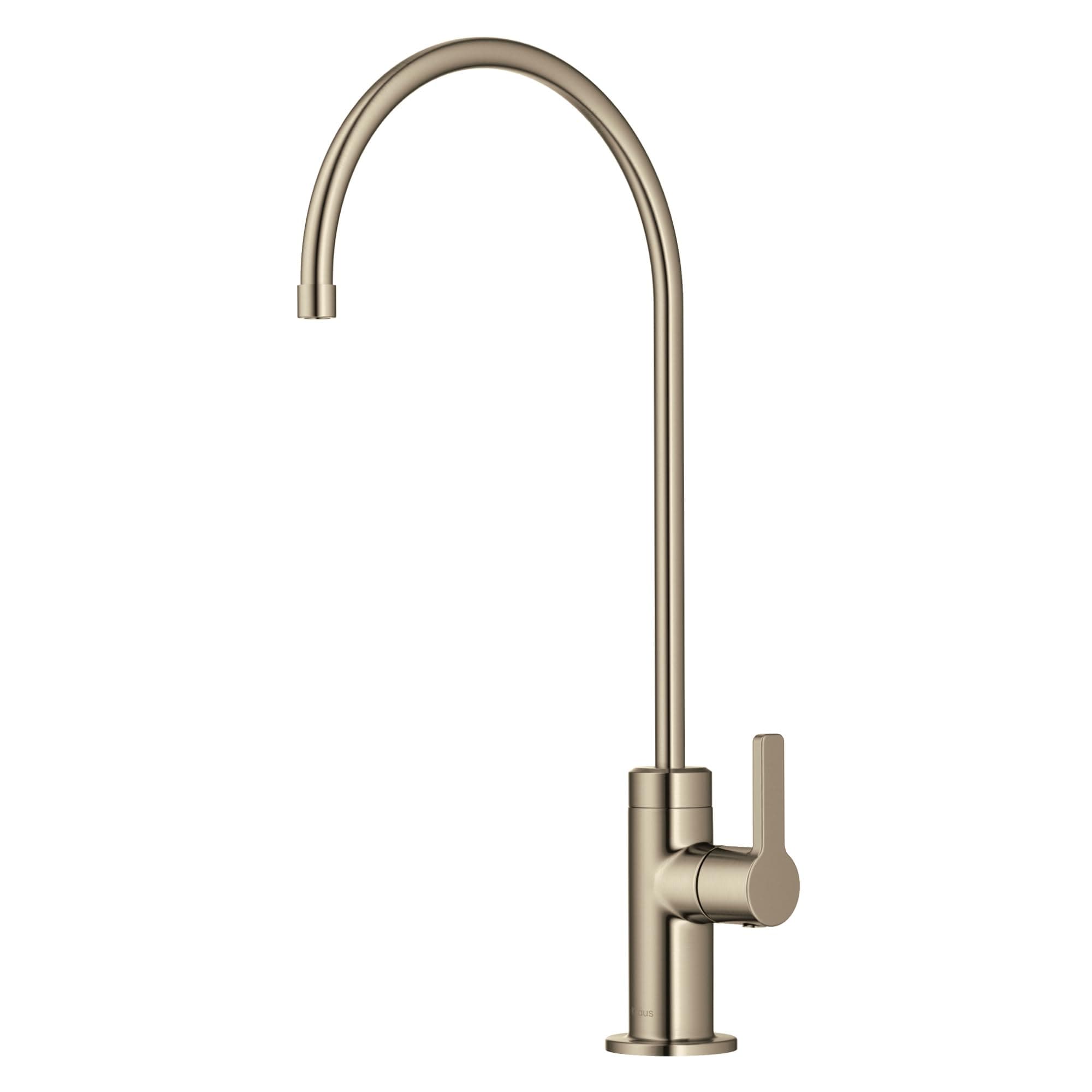 Oletto Single Handle Drinking Water Filter Faucet for or Water Filtration System in Spot-Free Antique Champagne Bronze, FF-103SFACB