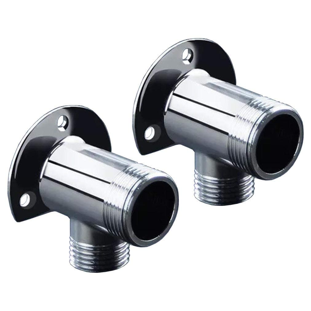 Installation Kit for Exposed Bath Faucet/Outdoor Shower System/Thermostatic Bar Mixer Valve, Convert in-Wall to Surface Mount, Chrome Finish