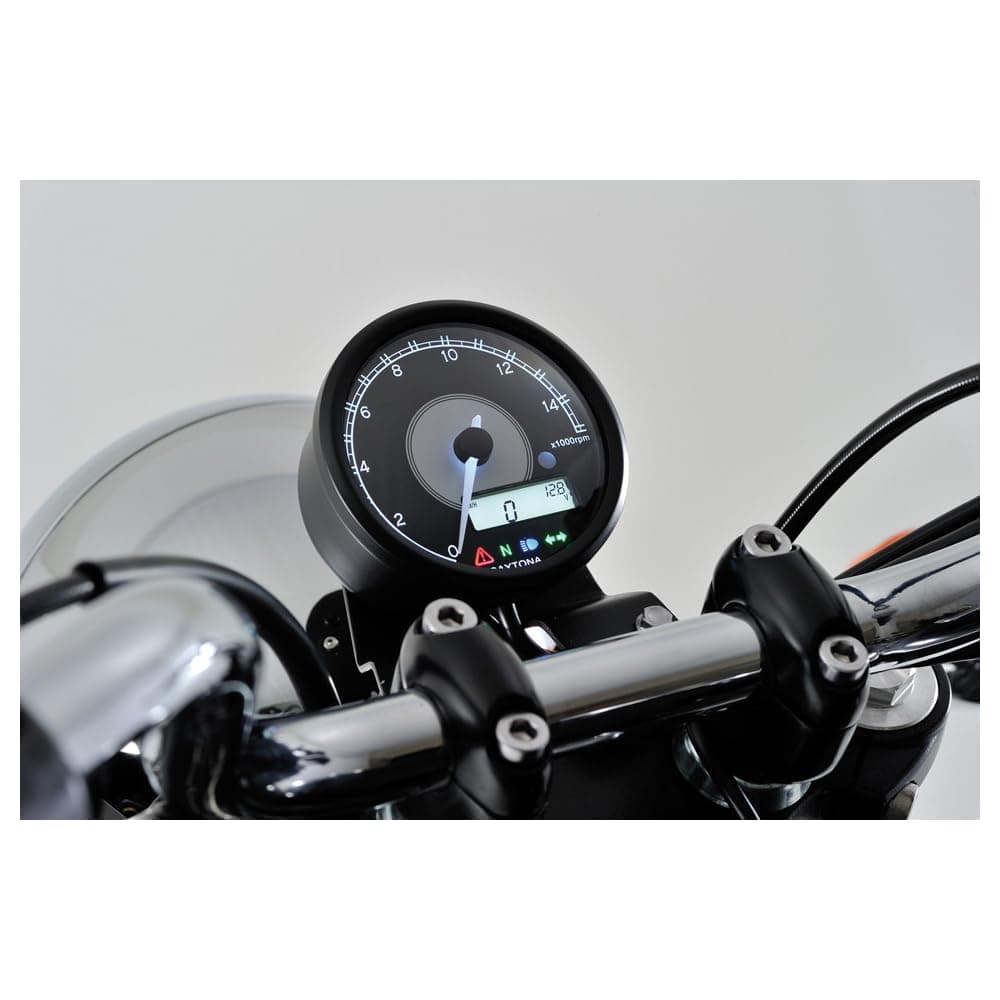 Daytona VELONA – Digital Tachometer with Tachometer max 15000 rpm, Diameter 80 mm Black