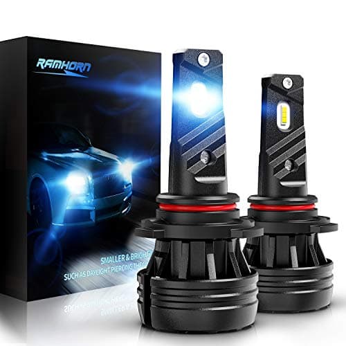 RAMHORN 9006 LED Bulbs,360 Degree Adjustable Beam 10000Lm 6500K Cool White HB4 Conversion Kit of 2