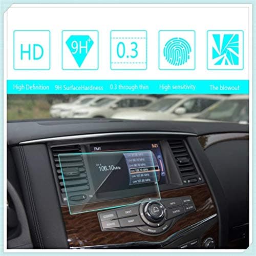 Maiqiken for Nissan Patrol Quest 8 Inch 175×105mm Navigation Screen Protector Touch Screen Display Film 9H Hardness Anti Glare Anti Scratch GPS Screen Protector Foils