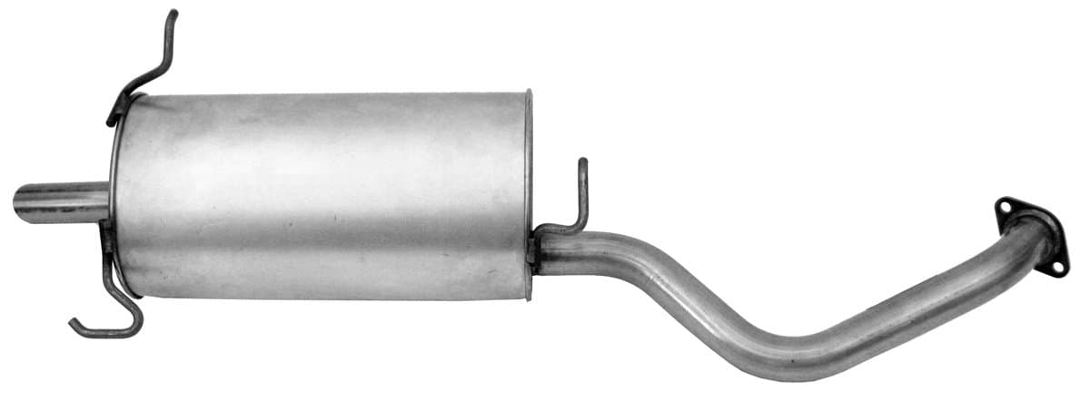 Walker Quiet-Flow SS 54744 Direct Fit Exhaust Muffler Assembly 2" Inlet (OD) 2" Outlet (OD) for Nissan Sentra