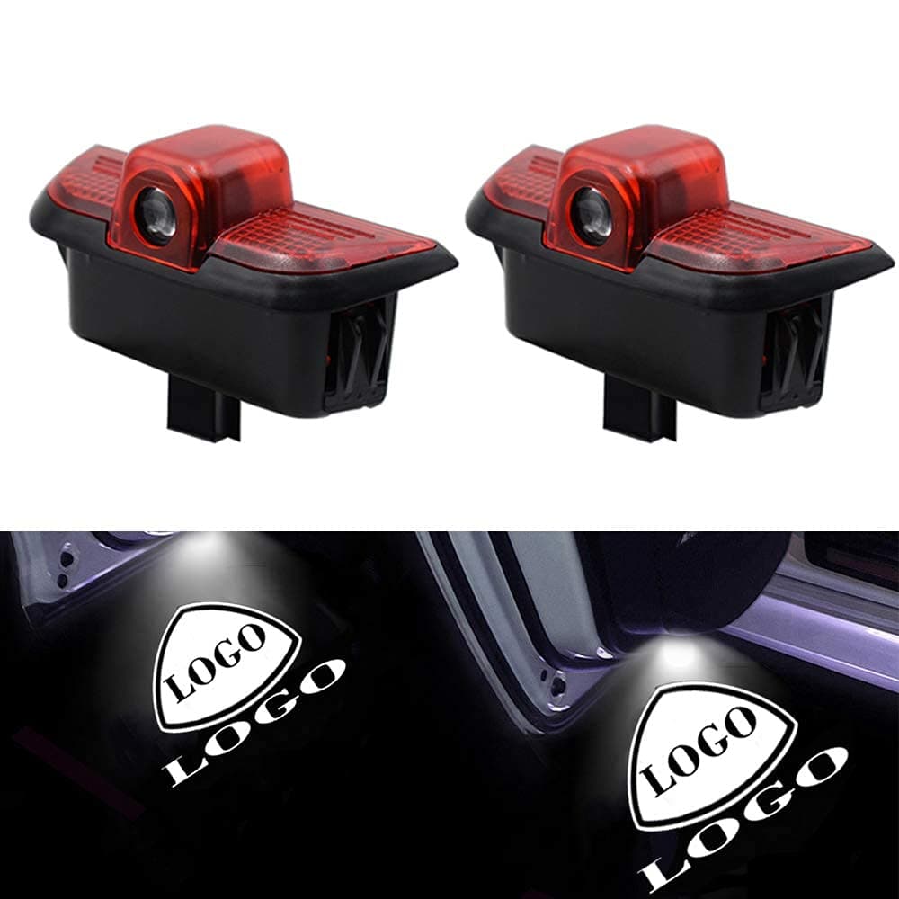 Car Door Projection LED Projector Emblem ghost Shadow Light Welcome Logo Lamp，LED for Maybach Auto Luces for Mercedes Benz W204 C200 C300 C280 C260 C Class (Color : 4 Pieces, Size : Maybach Type 1)