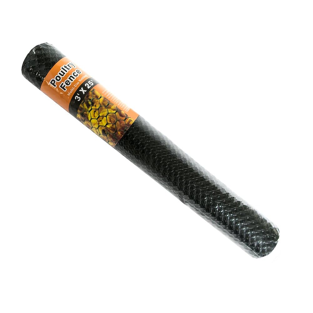 Poultry fence-physical animal fence in -rustless plastic hexagonal mesh-for chicken or other pets, 3foot x 25foot