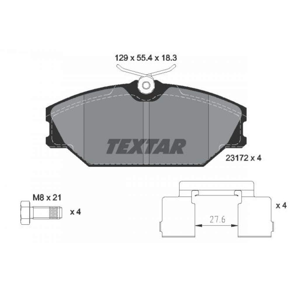 Textar 2317203 Brake Pad Set, Disc Brake
