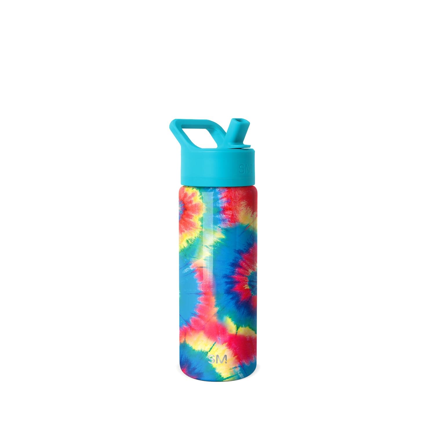Kids Summit Water Bottle with Straw Lid | 18oz Stainless Steel Tumbler for Toddlers, School | Tie-Dye