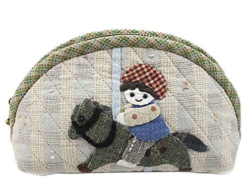 Pouch Bag Simple Sewing Project Craft to Make for Adults (Blue)