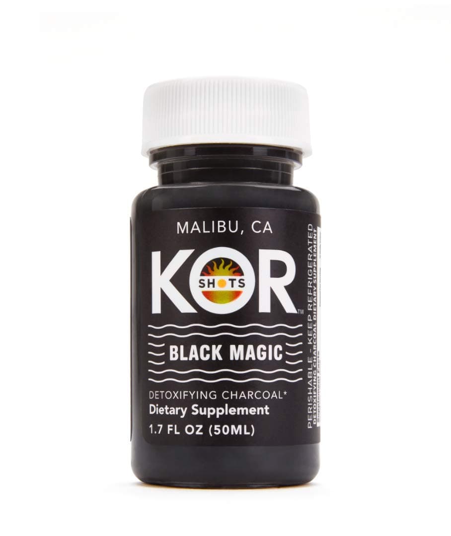 KOR Shots Black Magic Detoxifying Charcoal Shot, 1.7 FZ