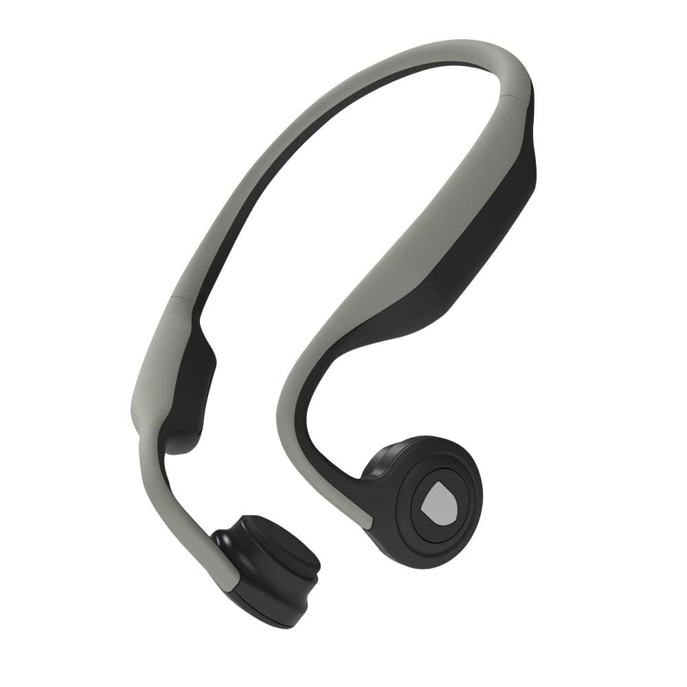 【2020 Upgraded】 Kasono Wireless Bone Conduction Headphones Titanium Open-Ear, Bluetooth 4.2 Free Ears Sports Headsets for Jogging Running Driving Cycling, IPX5 Sweatproof and Lightweight-Grey