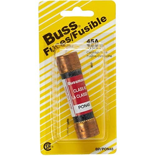 Bussmann BP/PON45 45 Amp Cartridge Fuse, 250V AC, 1 Pack
