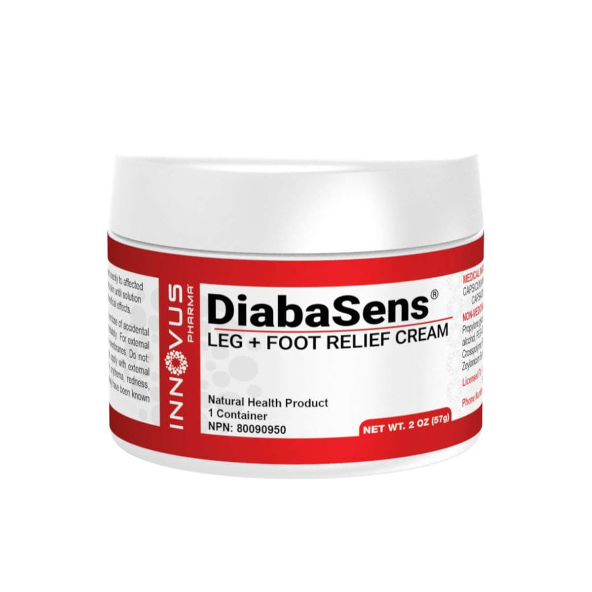 Leg and Foot Relief Cream, Soothes and Moisturizes Dry Skin, Warms Legs and Feet and Contains L-Arginine, L-Citrulline and Cinnamon bark Oil (2 oz Cream)