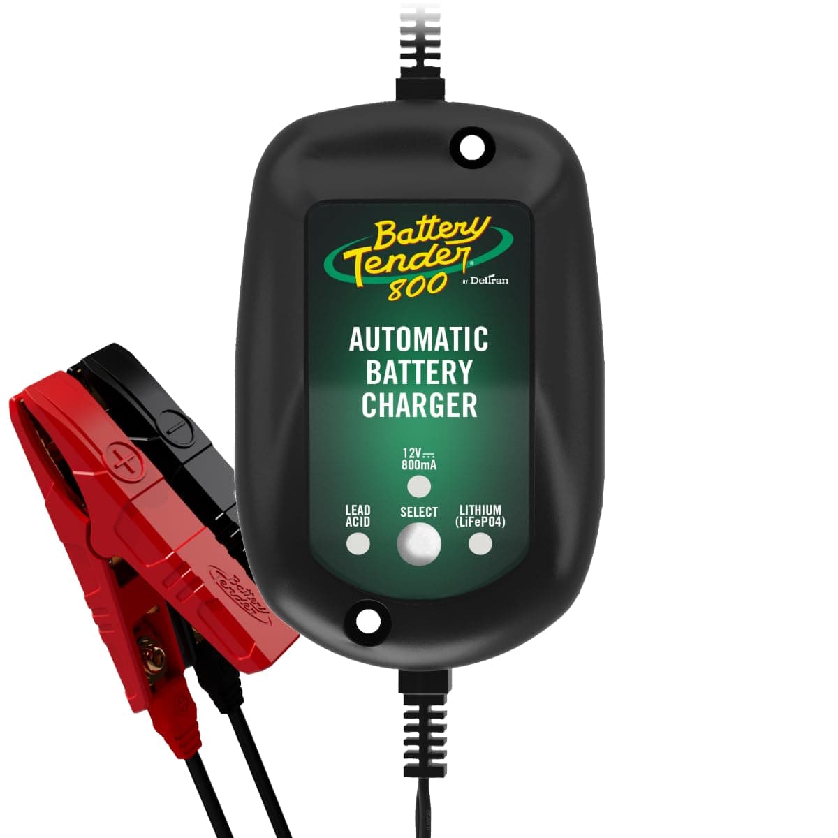 Battery Tender 800 is a SuperSmart Battery Charger that will Constantly Monitor, Charge, and Maintain your Battery. It's Encapsulated and Protected from Moisture by an Electrical Insulation